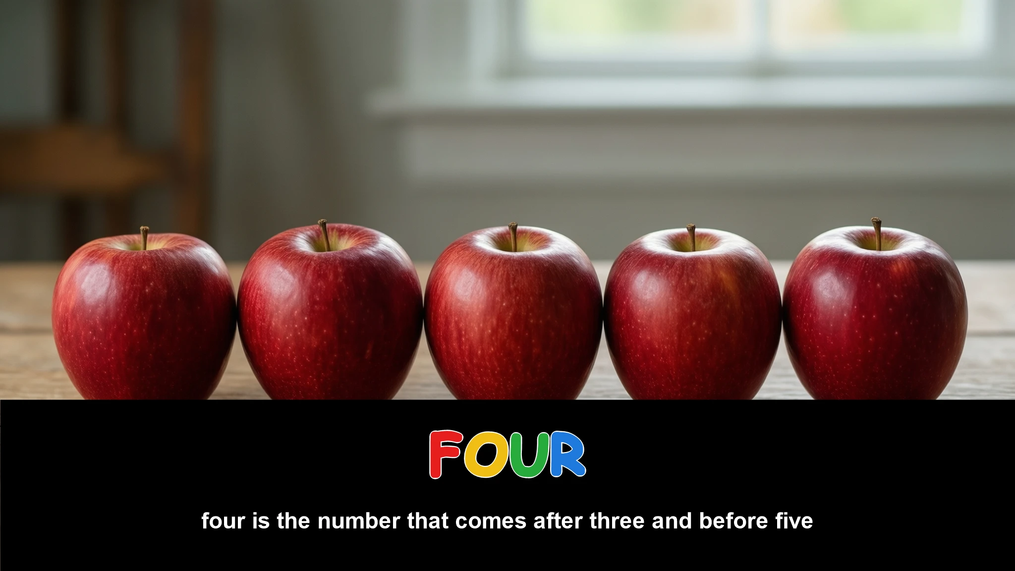 English Illustration for four